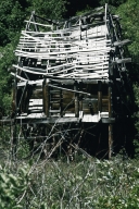 Dilapidated mine building