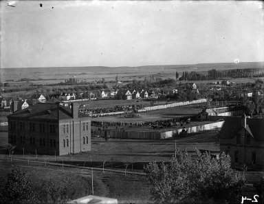 Athletic Field 1902 Nebraska game from Main roof A