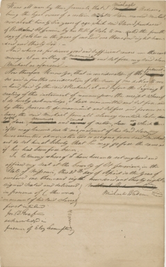 Letter of Manumission (MS 364)