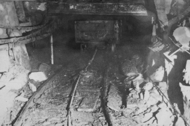 Haulage road in a Mine from Shropshire, 1938