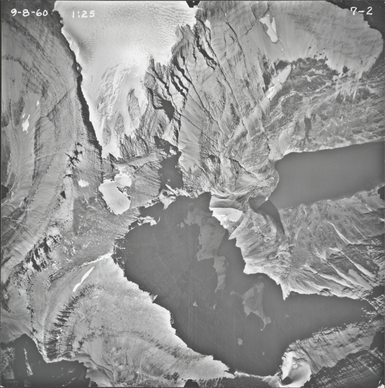 Ahern Glacier, aerial photograph 7-2, Montana