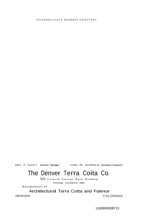 Colorado state business directory