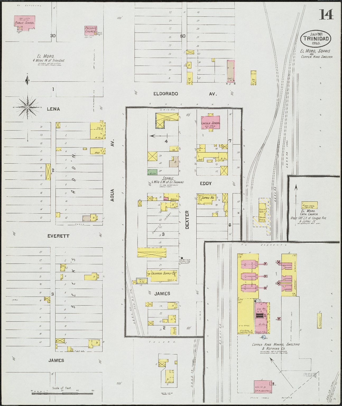 Insurance maps of Trinidad, Las Animas Co., Colorado