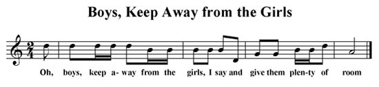 Boys Keep Away From the Girls (fragment)