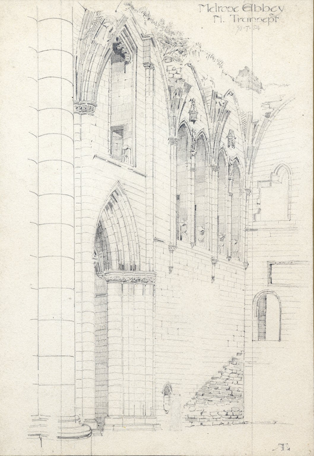 North Transept of Melrose Abbey