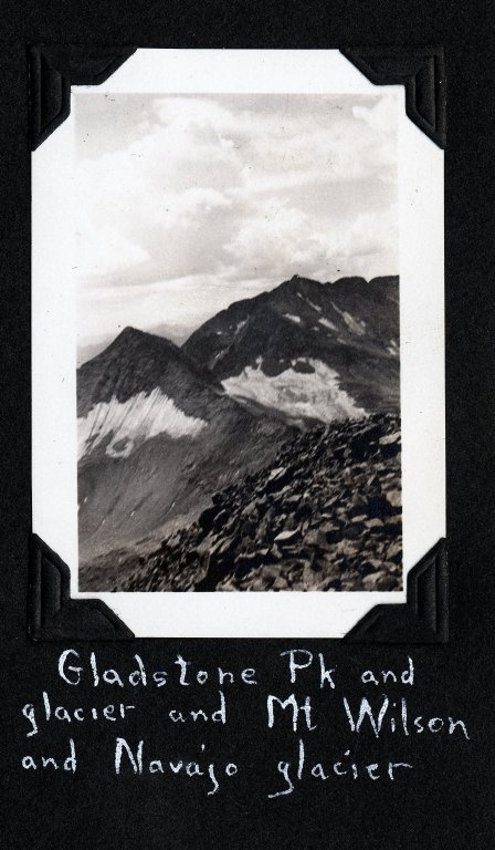 Gladstone Pk and Glacier and Mt. Wilson and Navajo Glacier