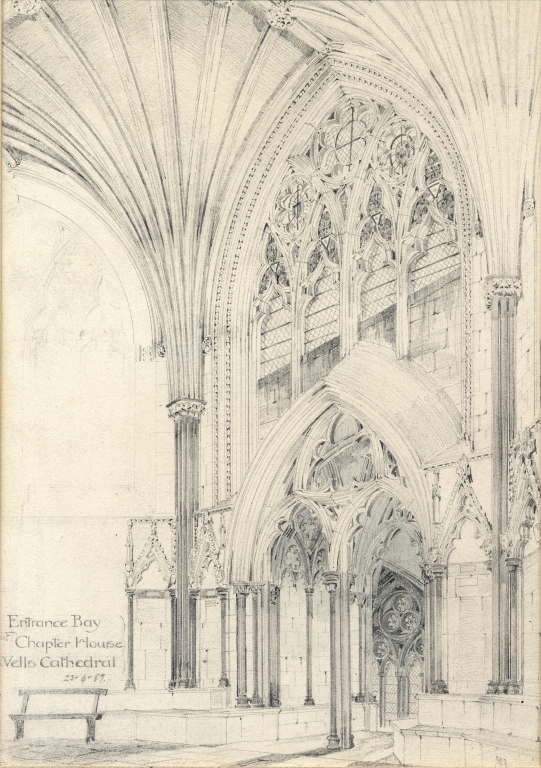 Entry to the Chapter House of Wells Cathedral