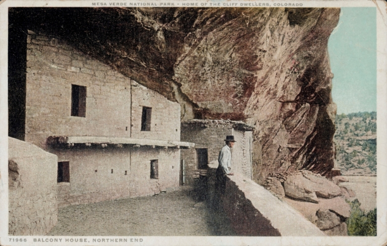 [Mesa Verde National Park - home of the Cliff Dwellers, Colorado, Balcony House, nothern end]
