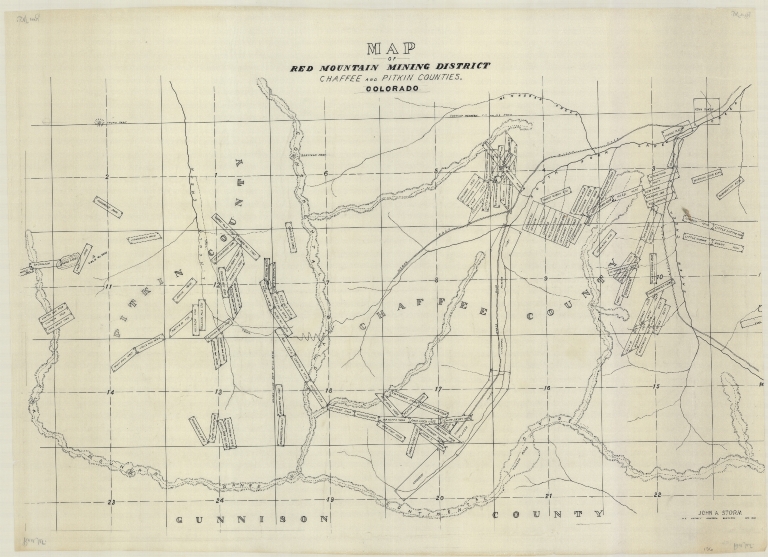 Map of Red Mountain Mining District