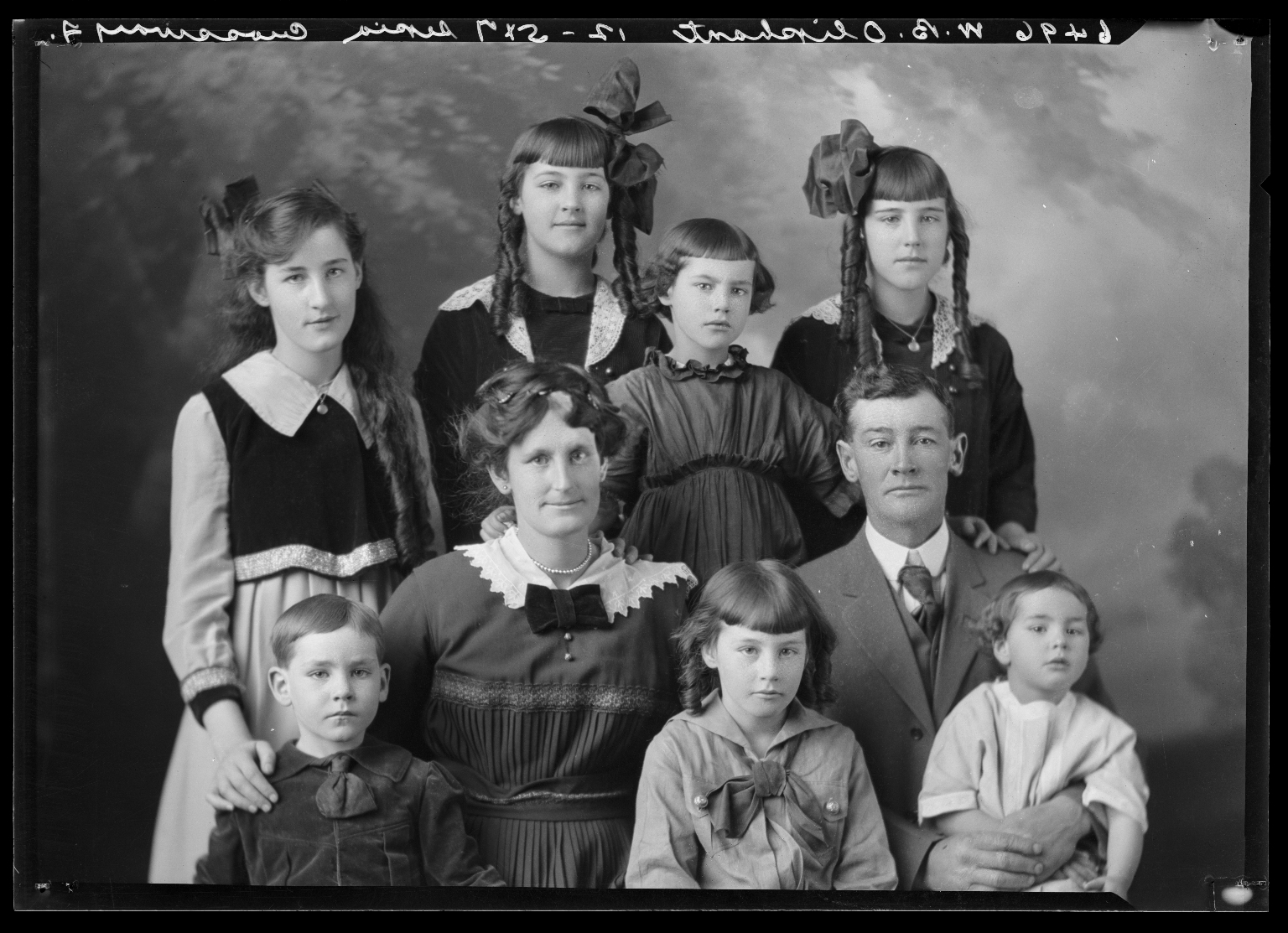 Portrait of W. B. Oliphant and family