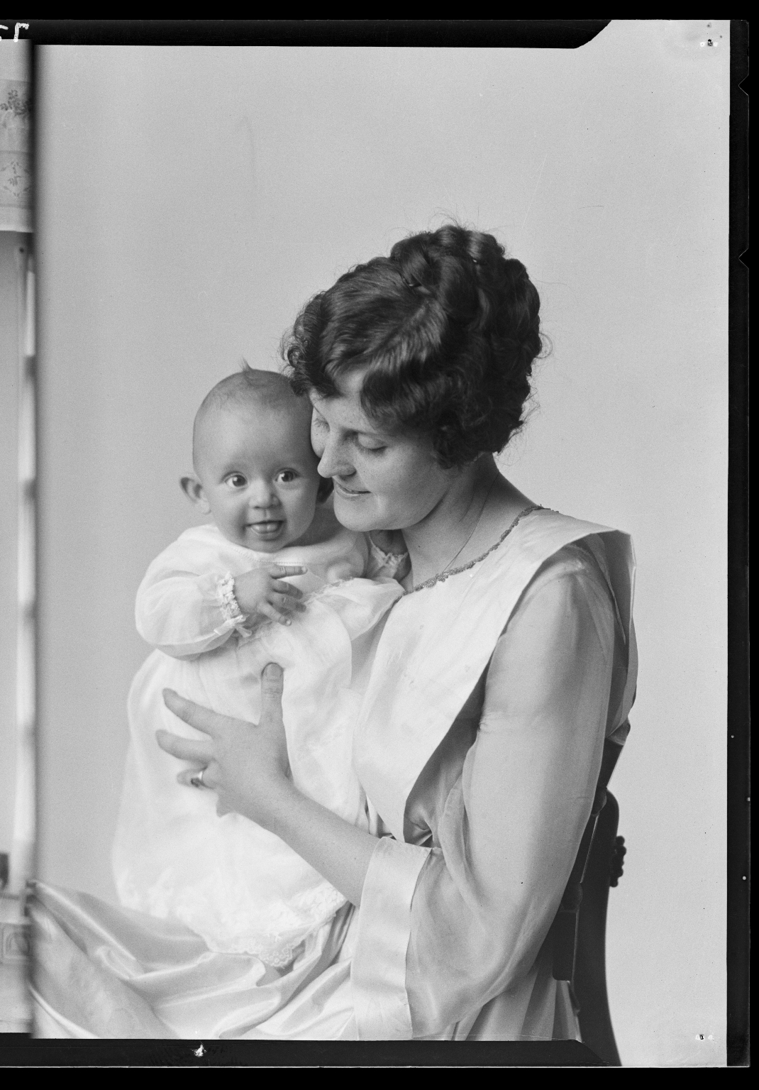 Portraits of J. D. Zimmerman and child