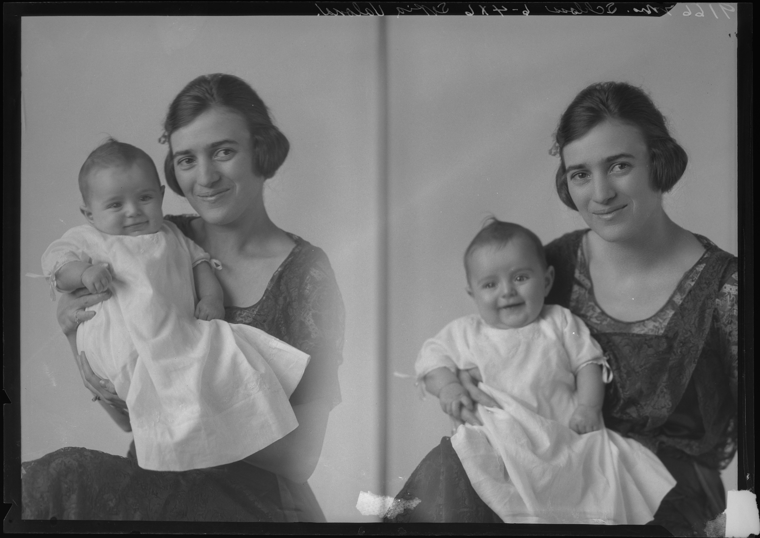 Portraits of Mrs. Schloss and child
