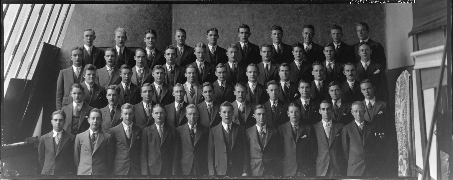 Group portrait of Chi Psi members