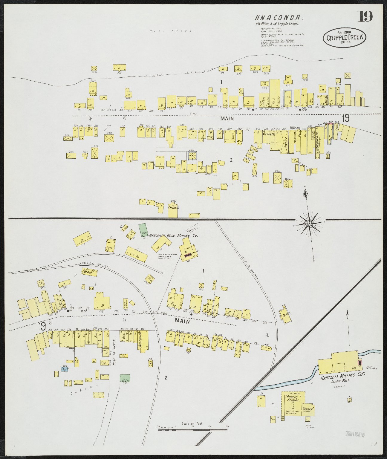 Insurance maps of Cripple Creek, including Anaconda and Gillett, Colorado